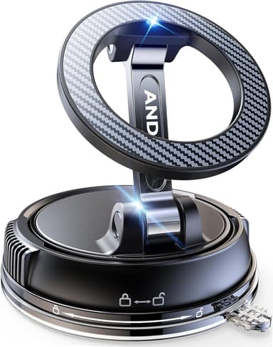 ANDERY Car Phone Holder for Magsafe [78+LBS Strongest Suction & 2400gf Strongest Magnetic] 360°