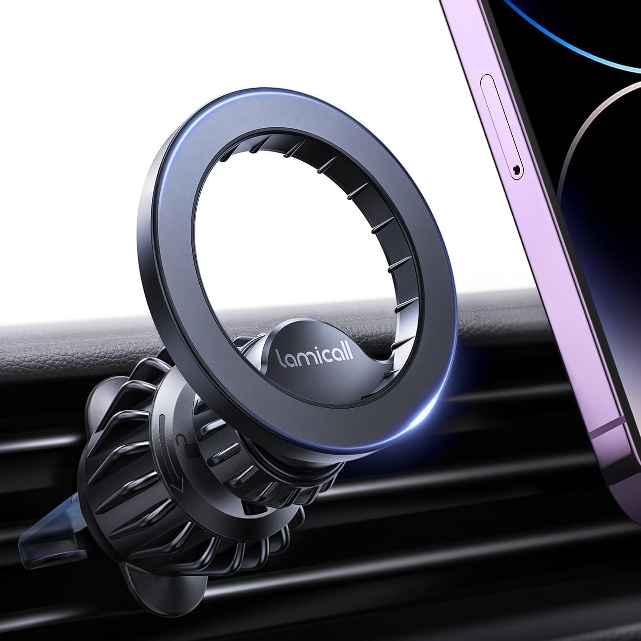 Lamicall for MagSafe Car Mount - [20 Super Magnets] Magnetic Phone Holders for Your Car